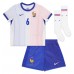 Camisa de Futebol França Eduardo Camavinga #6 Equipamento Secundário Infantil Europeu 2024 Manga Curta (+ Calças curtas)